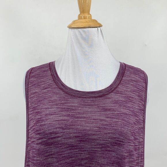 Lululemon Top Womens 6/8 Hibiscus Cardio Squad II Tank Low Cut Sides Sleeveless - Picture 3 of 9